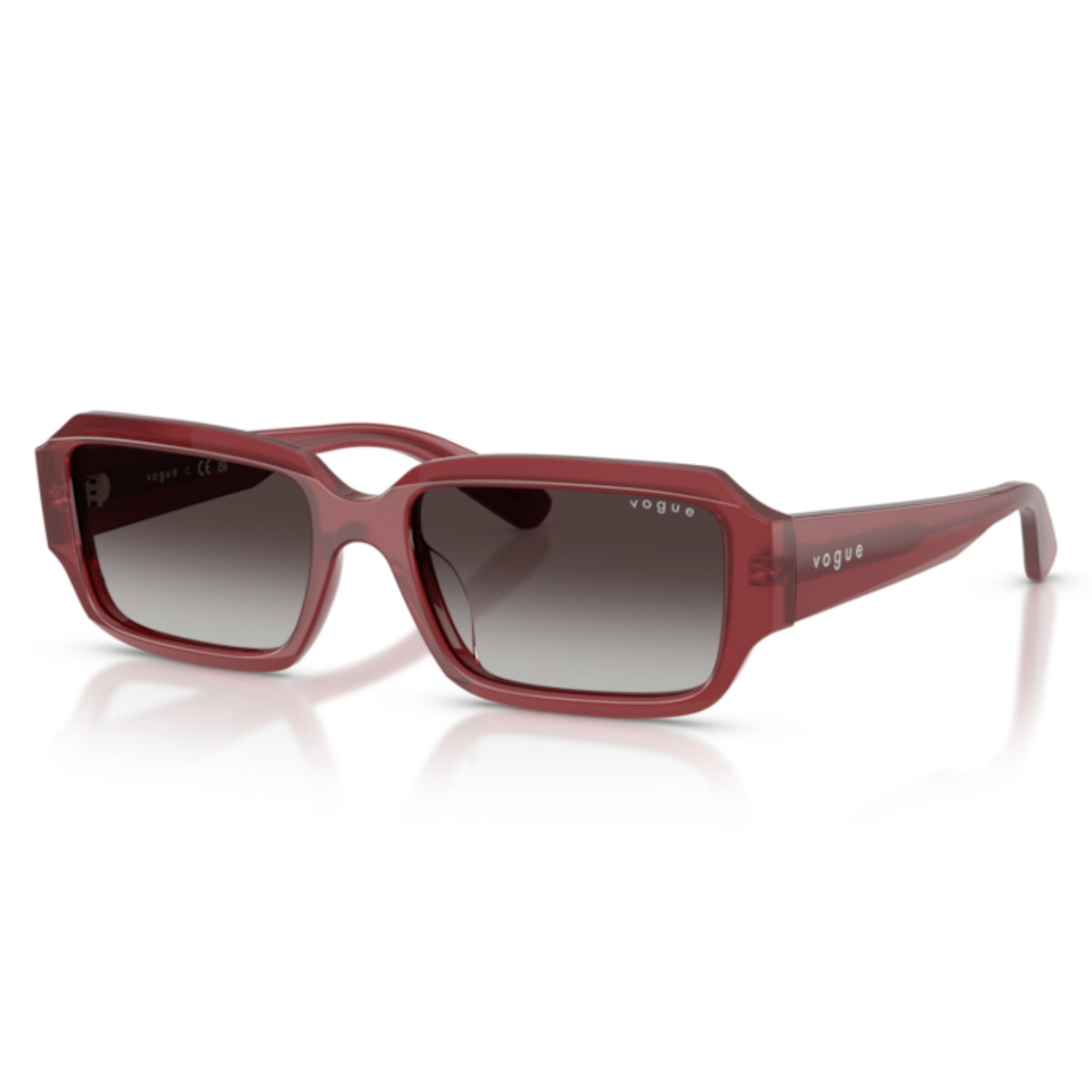 Vogue VO5693SU opal magenta rectangle sunglasses with grey lenses