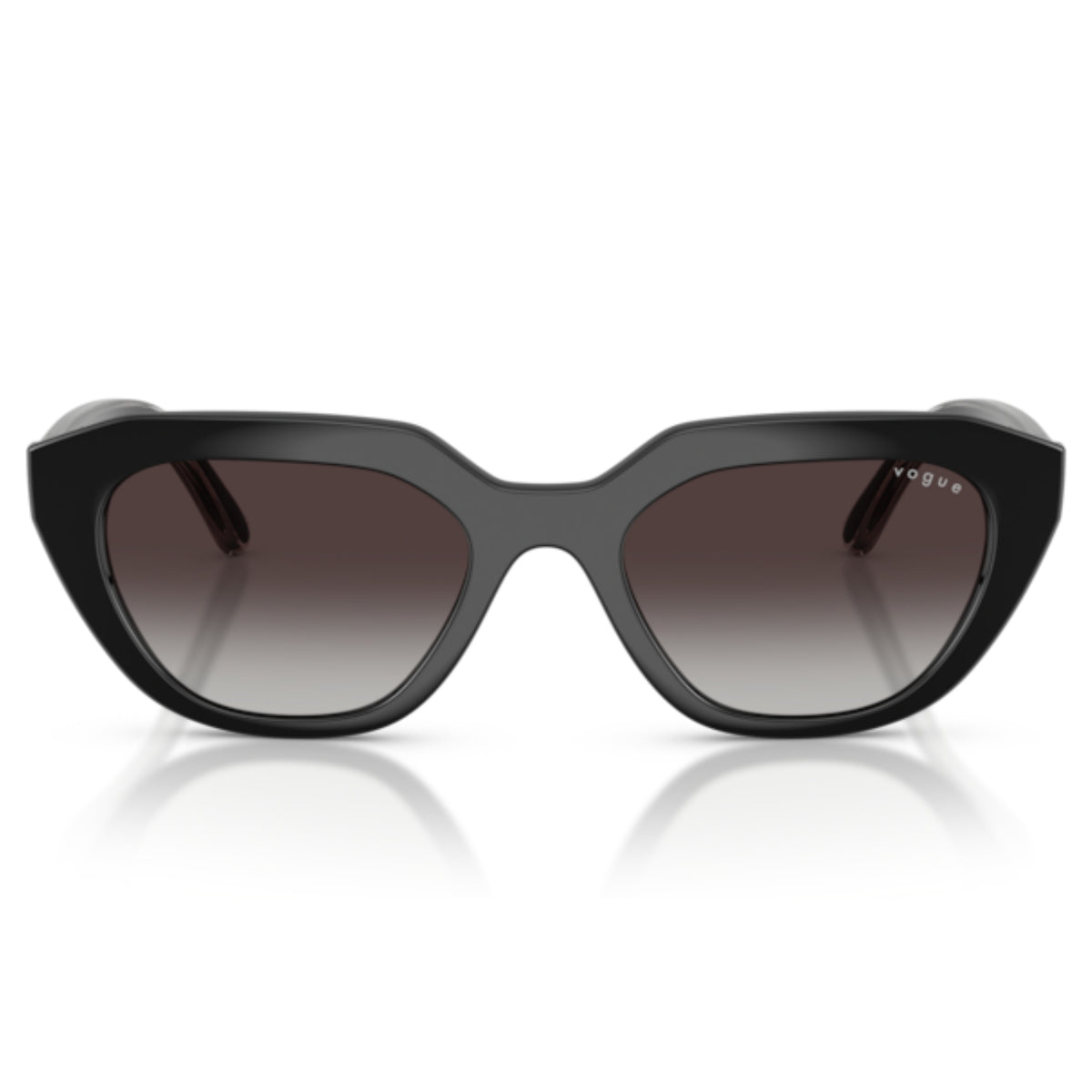 Vogue VO5711S black geometric sunglasses, full-rim lightweight frame