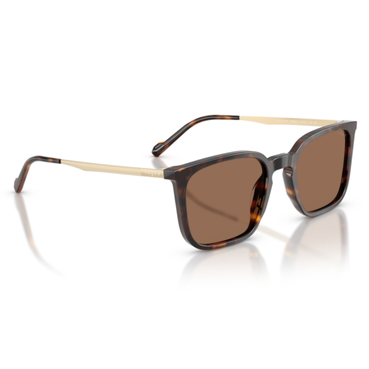 Vogue VO5716SI dark havana square sunglasses, angled view