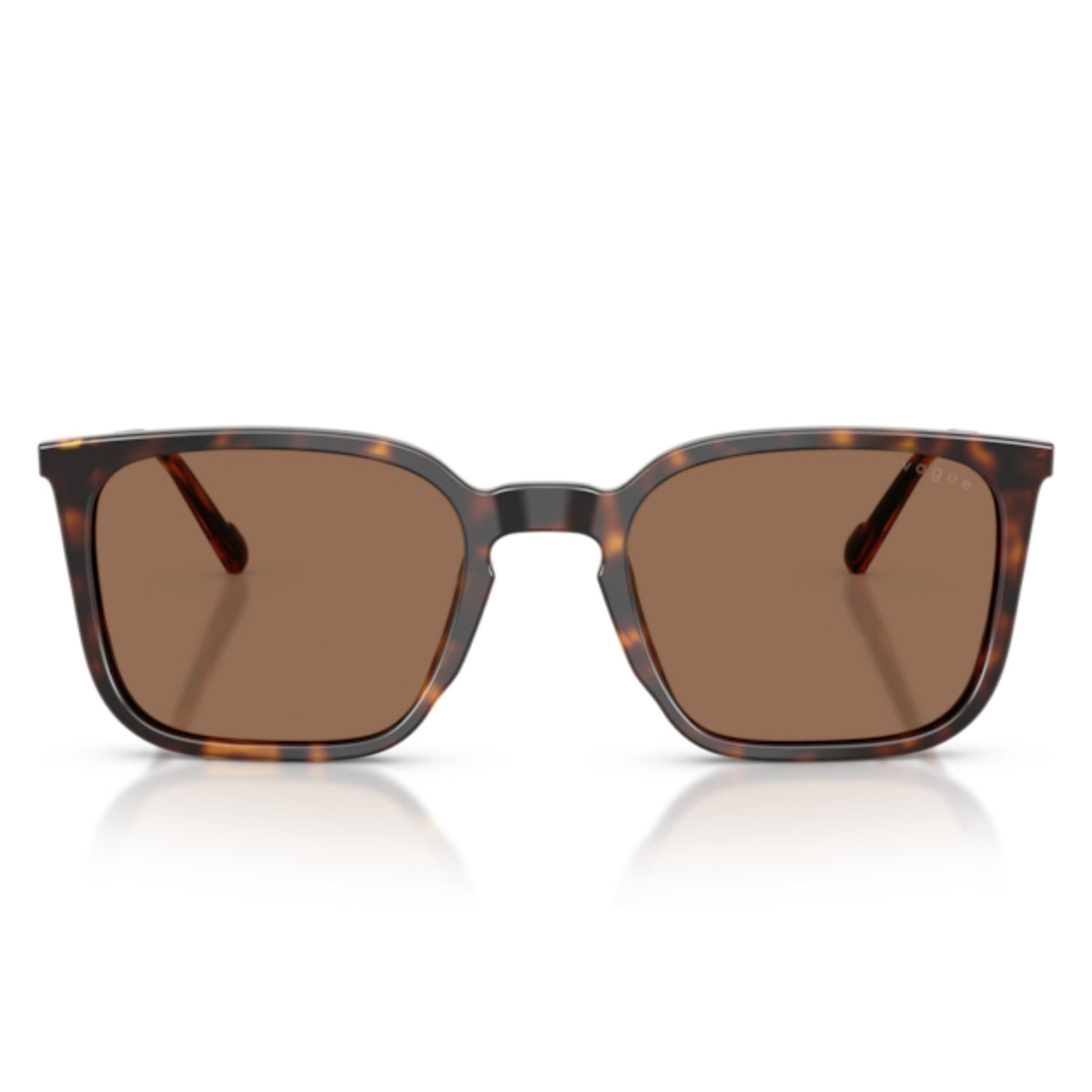 Vogue VO5716SI dark havana square sunglasses, full-rim acetate and metal frame
