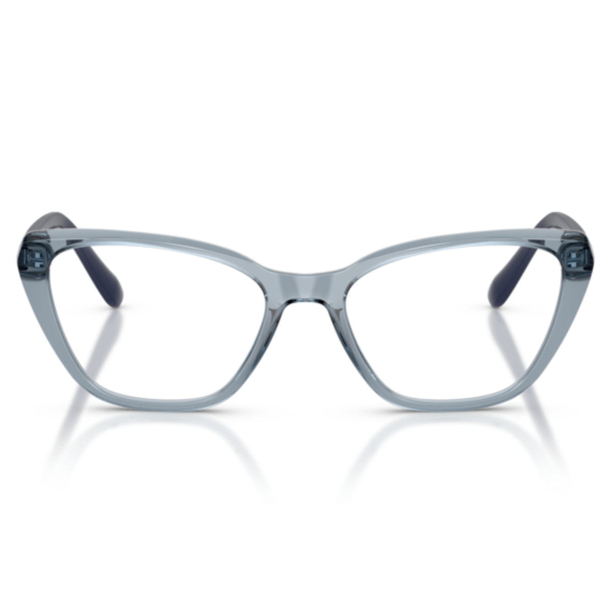 Vogue VO5719I transparent blue cat-eye eyeglasses, full-rim lightweight frame