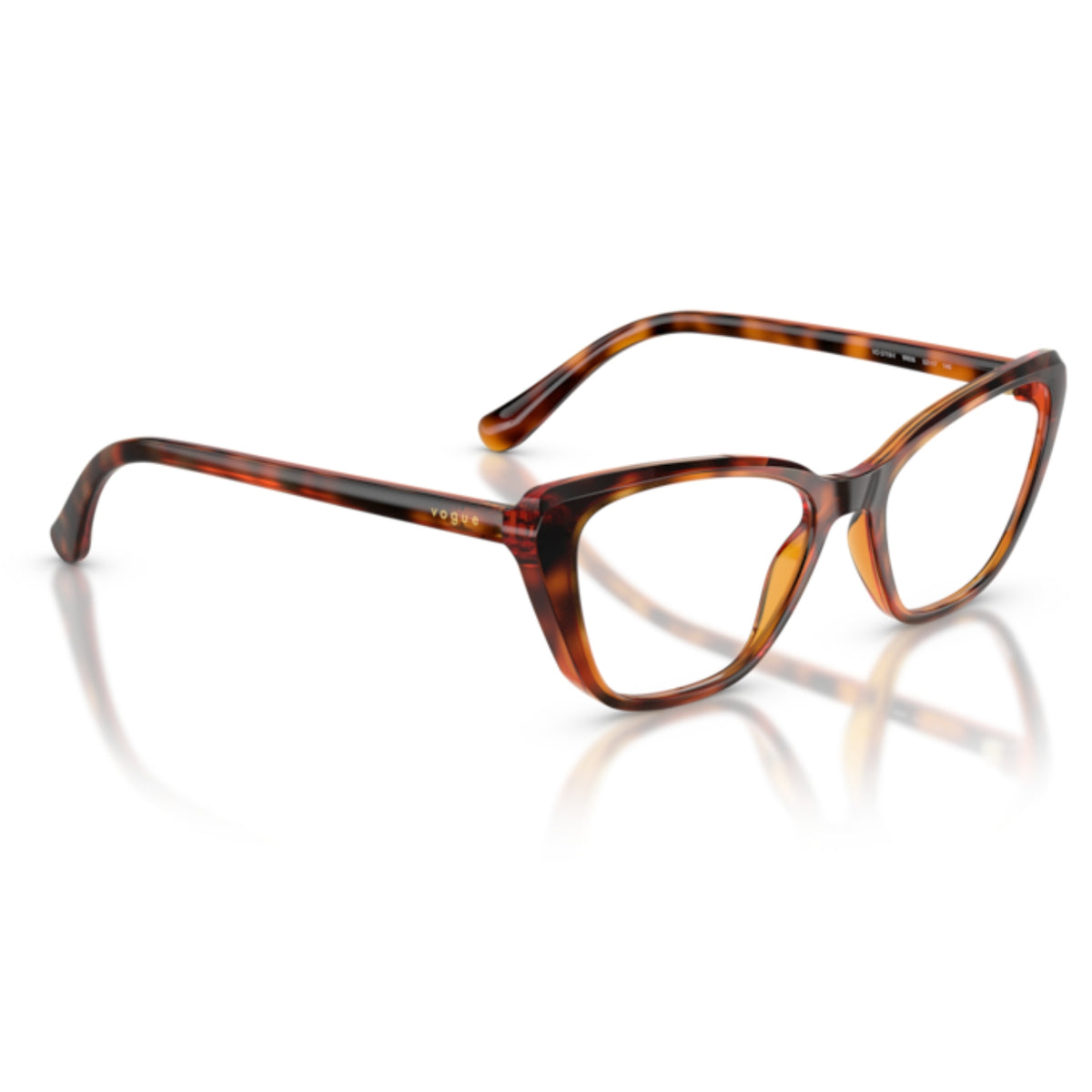 Vogue VO5719I dark havana cat-eye eyeglasses, angled view