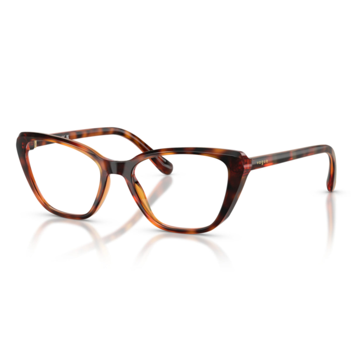 Vogue VO5719I dark havana cat-eye eyeglasses with lightweight frame